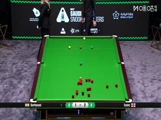 2025斯诺克沙特大师赛第一轮（144进112） 克雷什·古尔巴克萨尼2-4瑞安·埃文斯 20250808